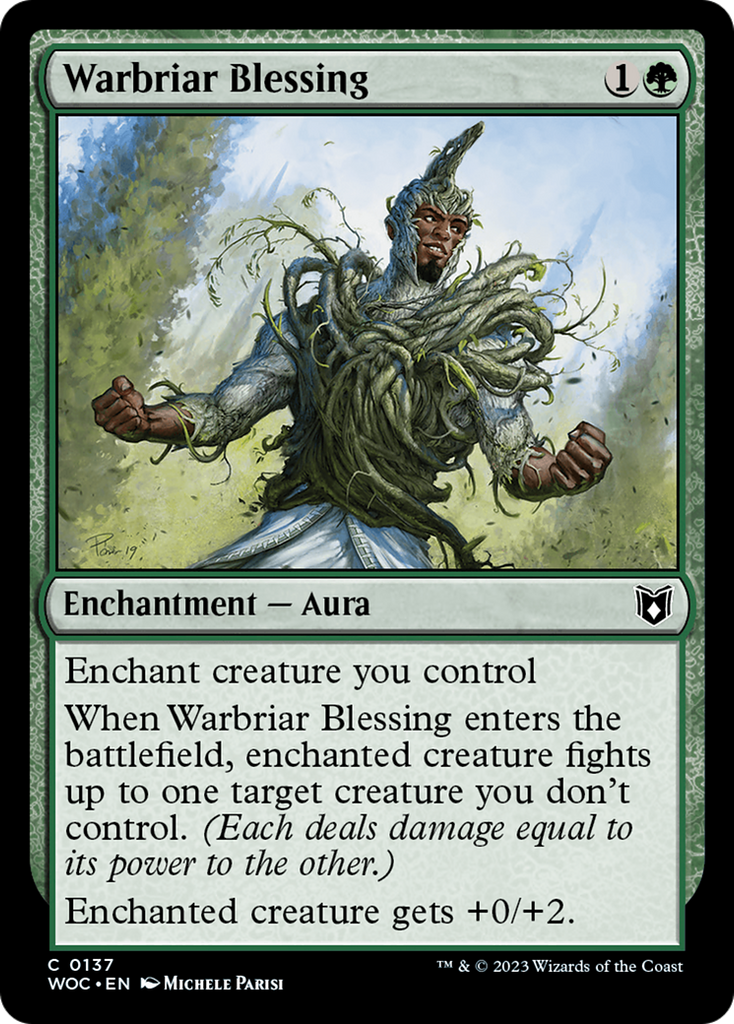 Magic: The Gathering - Warbriar Blessing - Wilds of Eldraine Commander