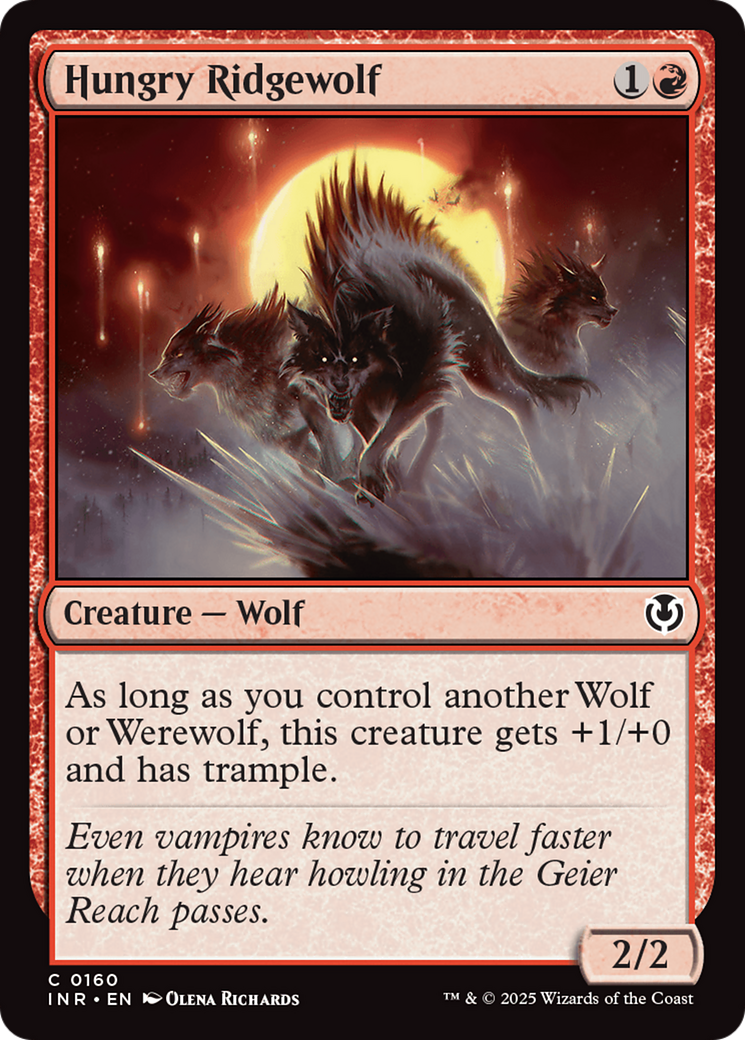 Magic: The Gathering - Hungry Ridgewolf Foil - Innistrad Remastered