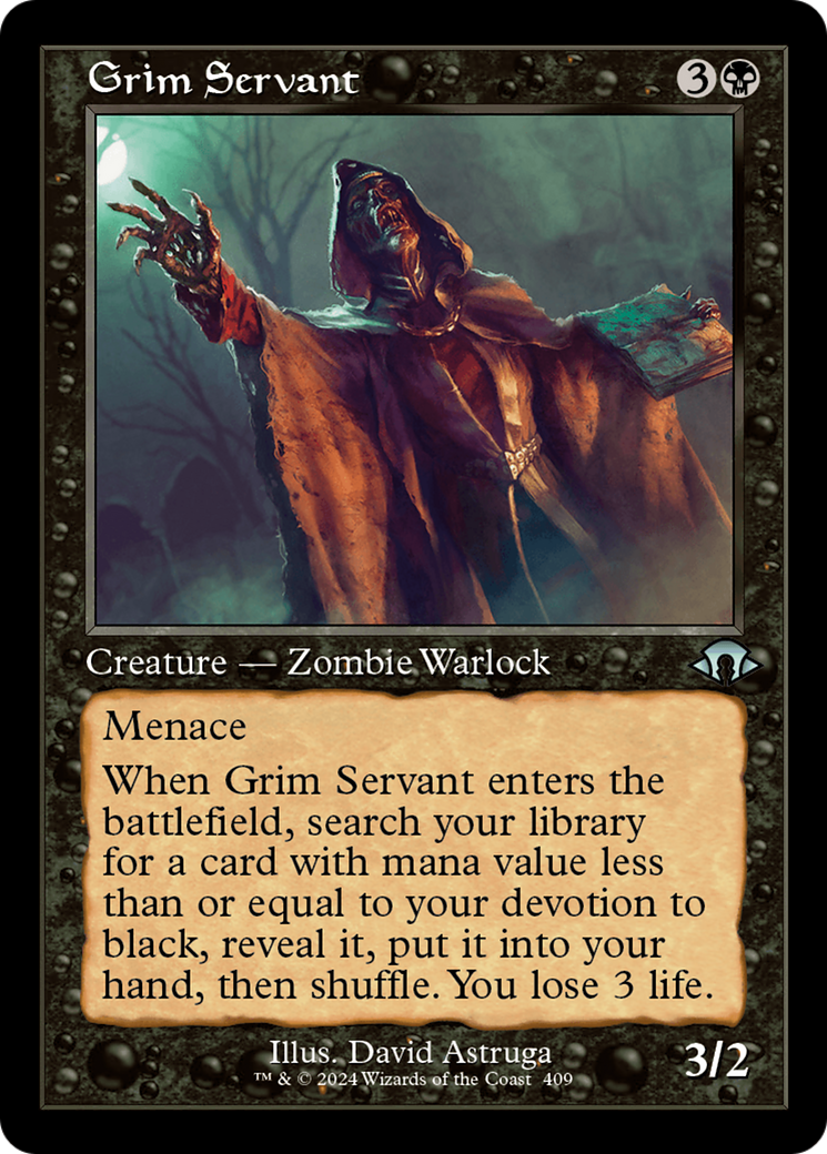 Magic: The Gathering - Grim Servant Foil - Modern Horizons 3
