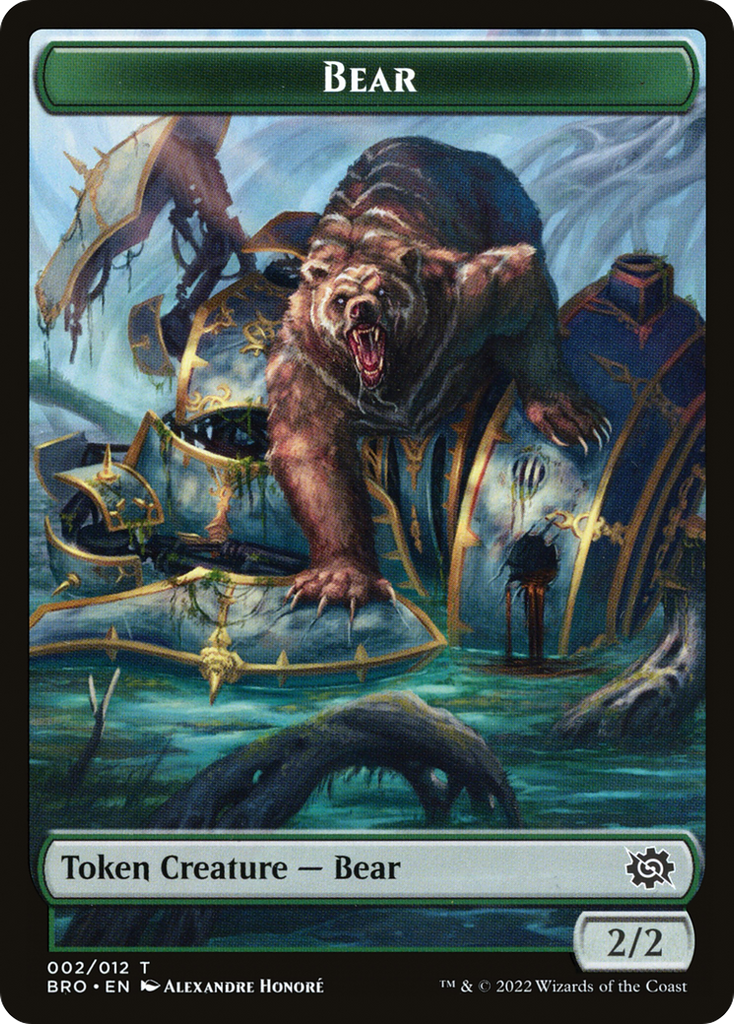 Magic: The Gathering - Bear Token - The Brothers' War Tokens