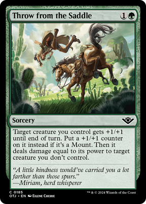 Magic: The Gathering - Throw from the Saddle Foil - Outlaws of Thunder Junction
