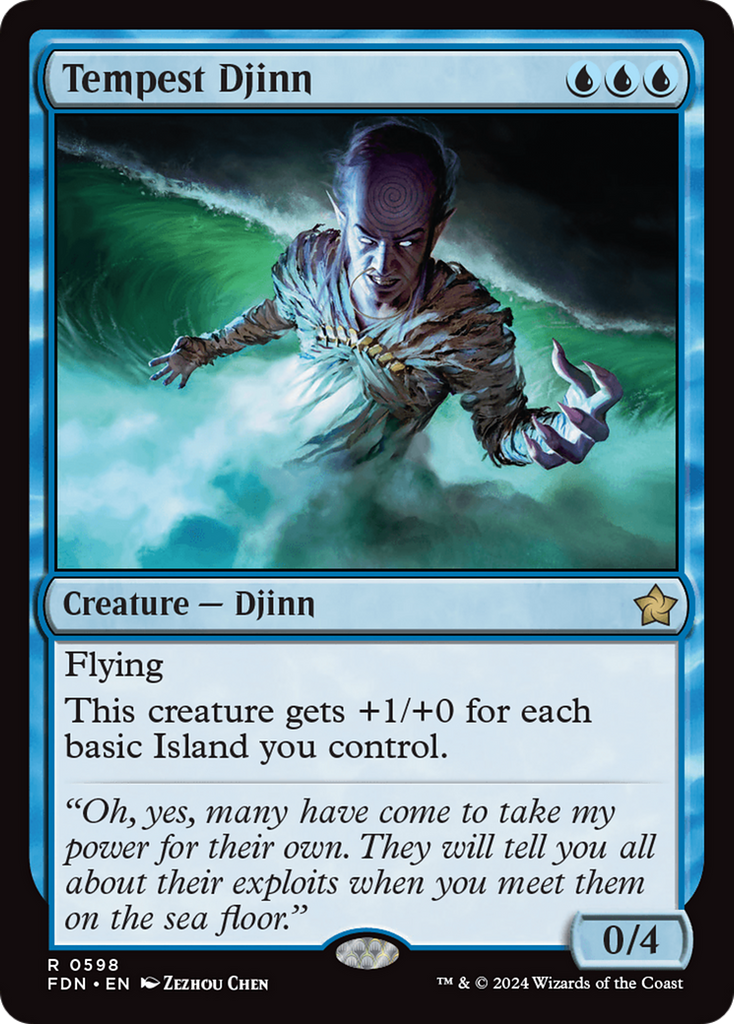 Magic: The Gathering - Tempest Djinn - Foundations