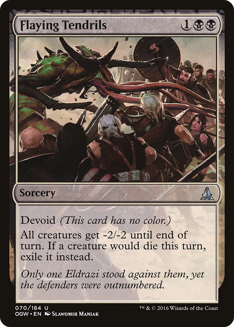 Magic: The Gathering - Flaying Tendrils Foil - Oath of the Gatewatch