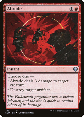 Magic: The Gathering - Abrade - Starter Commander Decks