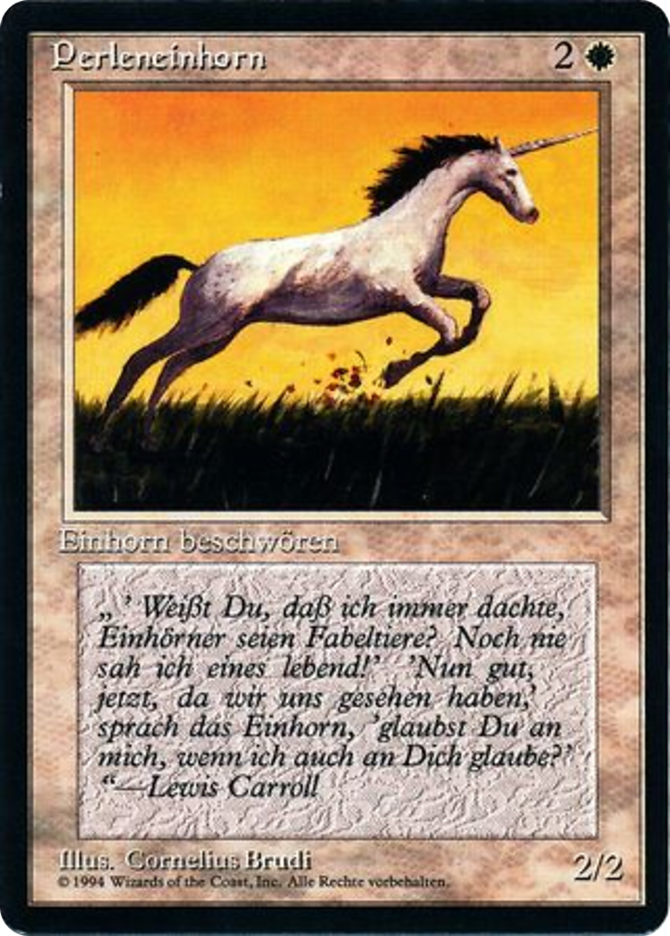 Magic: The Gathering - Perleneinhorn - Foreign Black Border