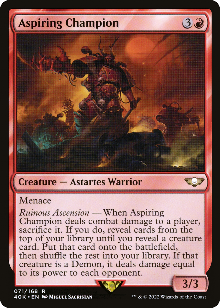 Magic: The Gathering - Aspiring Champion - Warhammer 40000 Commander