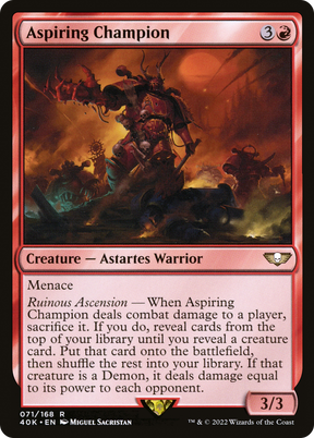 Magic: The Gathering - Aspiring Champion - Warhammer 40000 Commander