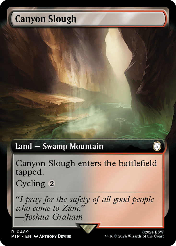 Magic: The Gathering - Canyon Slough Foil - Fallout