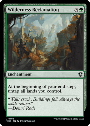 Magic: The Gathering - Wilderness Reclamation - Murders at Karlov Manor Commander