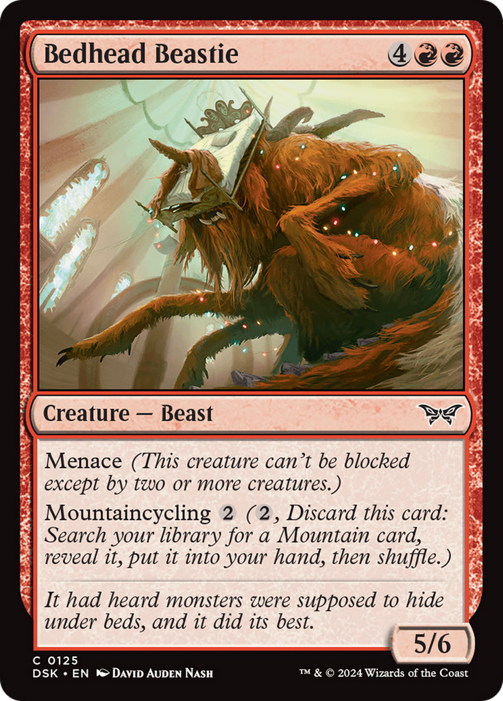 Magic: The Gathering - Bedhead Beastie - Duskmourn: House of Horror