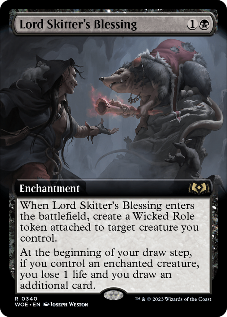 Magic: The Gathering - Lord Skitter's Blessing Foil - Wilds of Eldraine