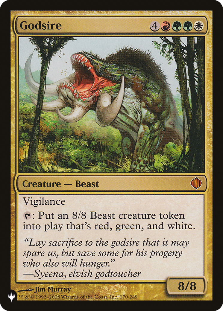 Magic: The Gathering - Godsire - The List