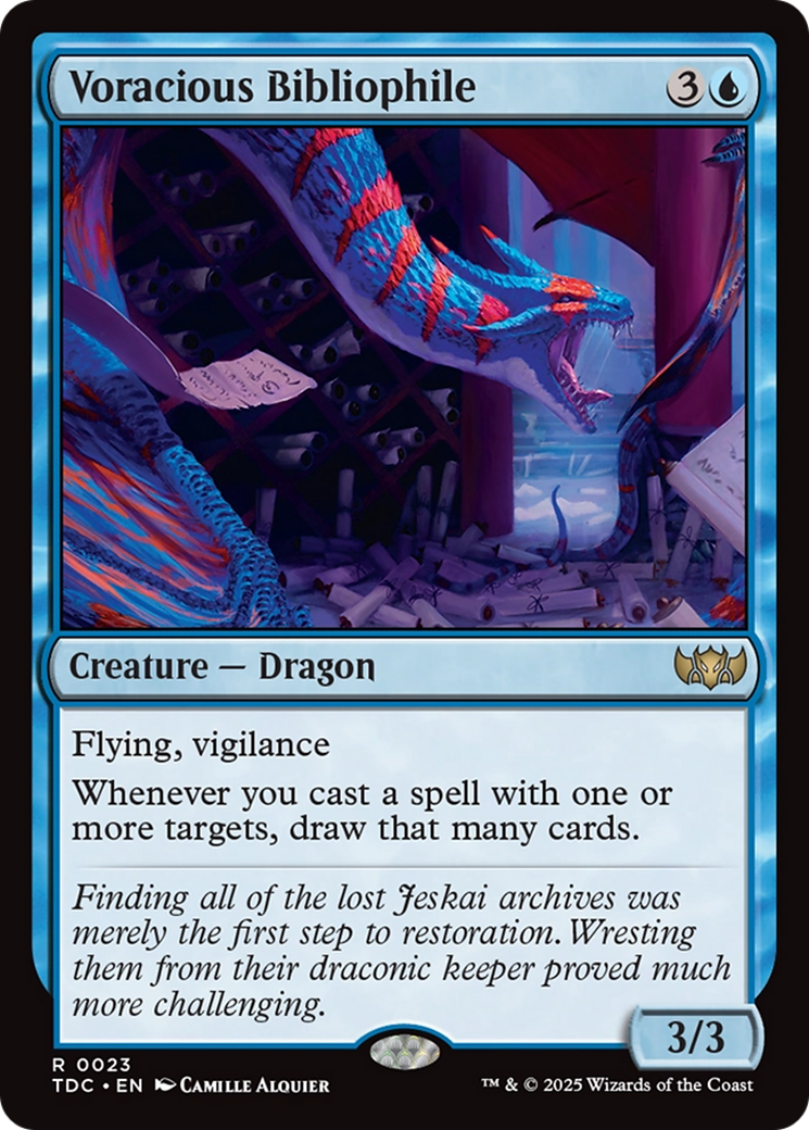 Magic: The Gathering - Voracious Bibliophile - Tarkir: Dragonstorm Commander