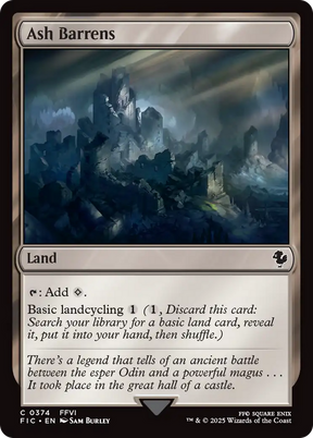 Magic: The Gathering - Ash Barrens - Final Fantasy Commander