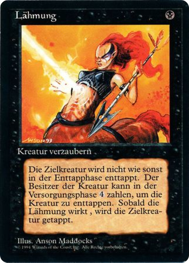 Magic: The Gathering - Lähmung - Foreign Black Border