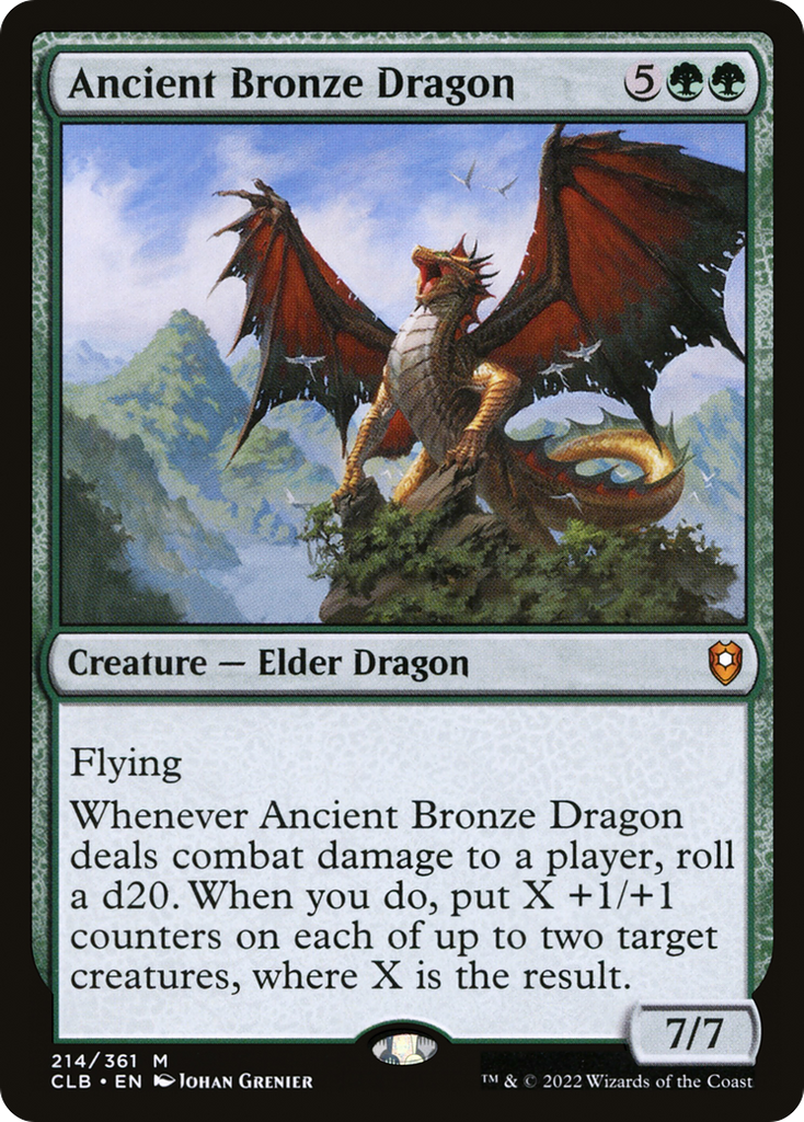 Magic: The Gathering - Ancient Bronze Dragon - Commander Legends: Battle for Baldur's Gate