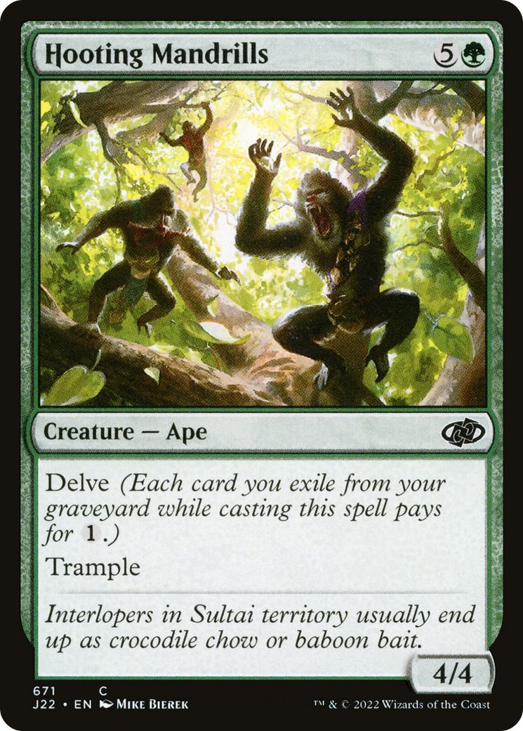 Magic: The Gathering - Hooting Mandrills - Jumpstart 2022