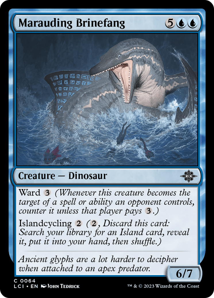 Magic: The Gathering - Marauding Brinefang Foil - The Lost Caverns of Ixalan