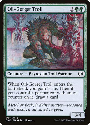 Magic: The Gathering - Oil-Gorger Troll Foil - Phyrexia: All Will Be One