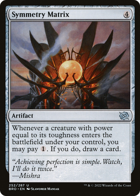 Magic: The Gathering - Symmetry Matrix Foil - The Brothers' War