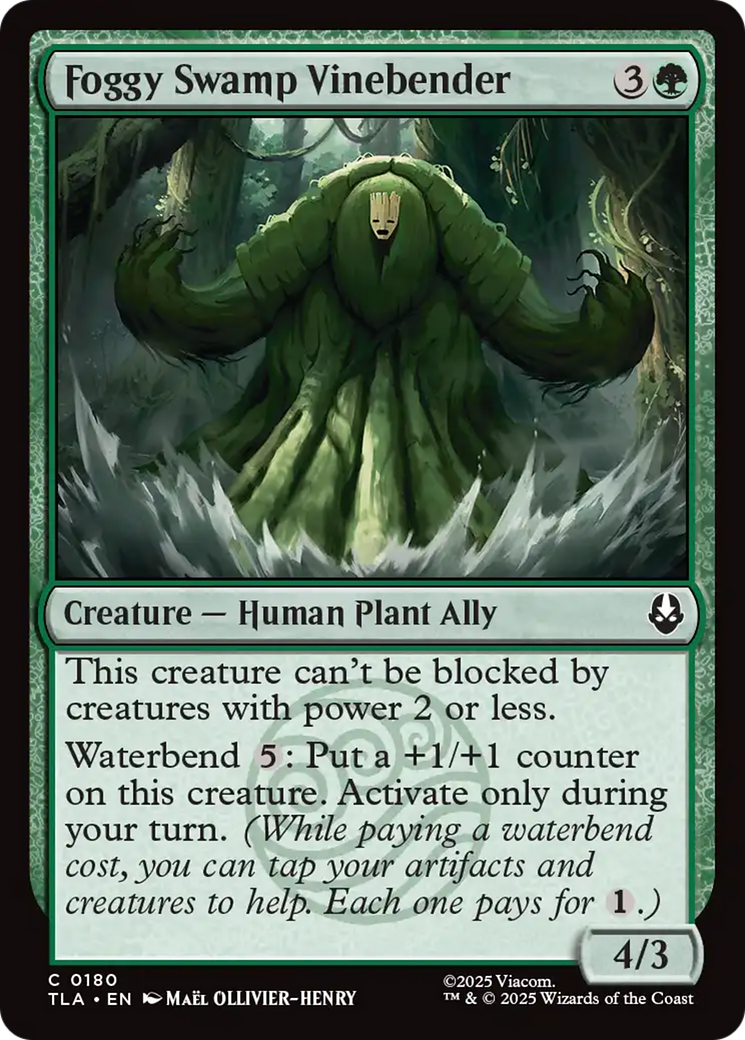 Magic: The Gathering - Foggy Swamp Vinebender - Avatar: The Last Airbender