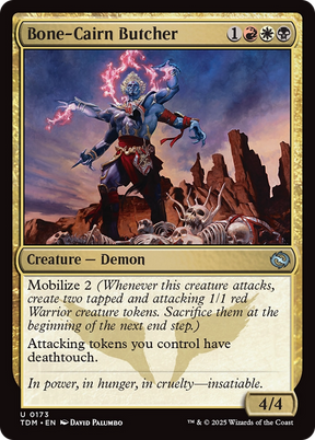 Magic: The Gathering - Bone-Cairn Butcher Foil - Tarkir: Dragonstorm