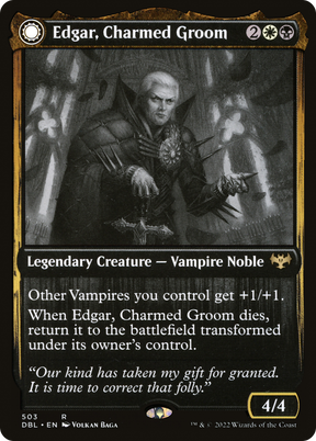 Magic: The Gathering - Edgar, Charmed Groom // Edgar Markov's Coffin - Innistrad: Double Feature