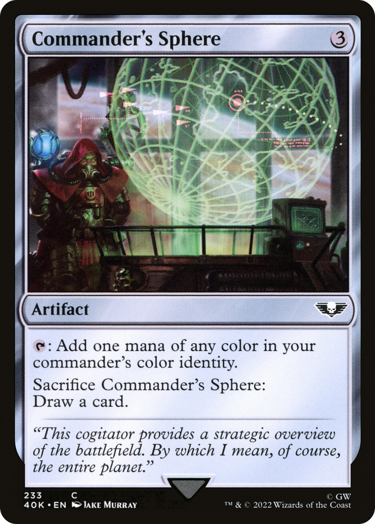 Magic: The Gathering - Commander's Sphere - Warhammer 40000 Commander