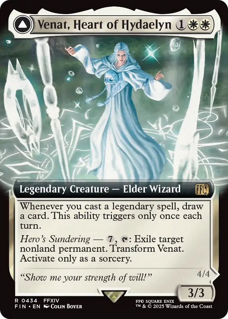 Magic: The Gathering - Venat, Heart of Hydaelyn // Hydaelyn, the Mothercrystal Foil - Final Fantasy