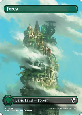 Magic: The Gathering - Forest #394 - Reality Fracture