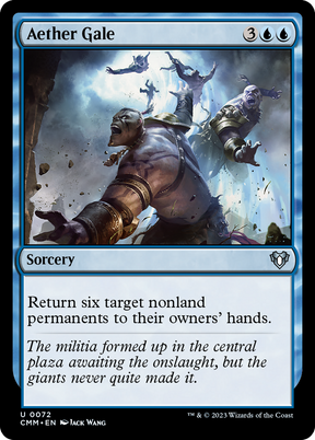 Magic: The Gathering - Aether Gale Foil - Commander Masters