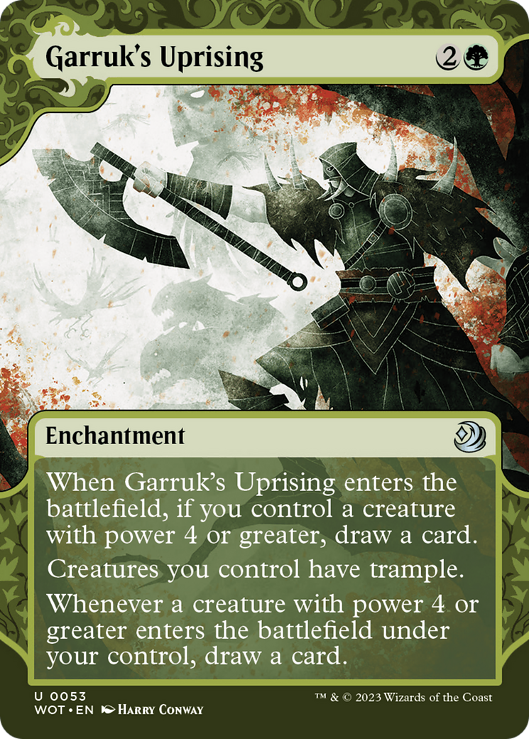 Magic: The Gathering - Garruk's Uprising Foil - Wilds of Eldraine: Enchanting Tales