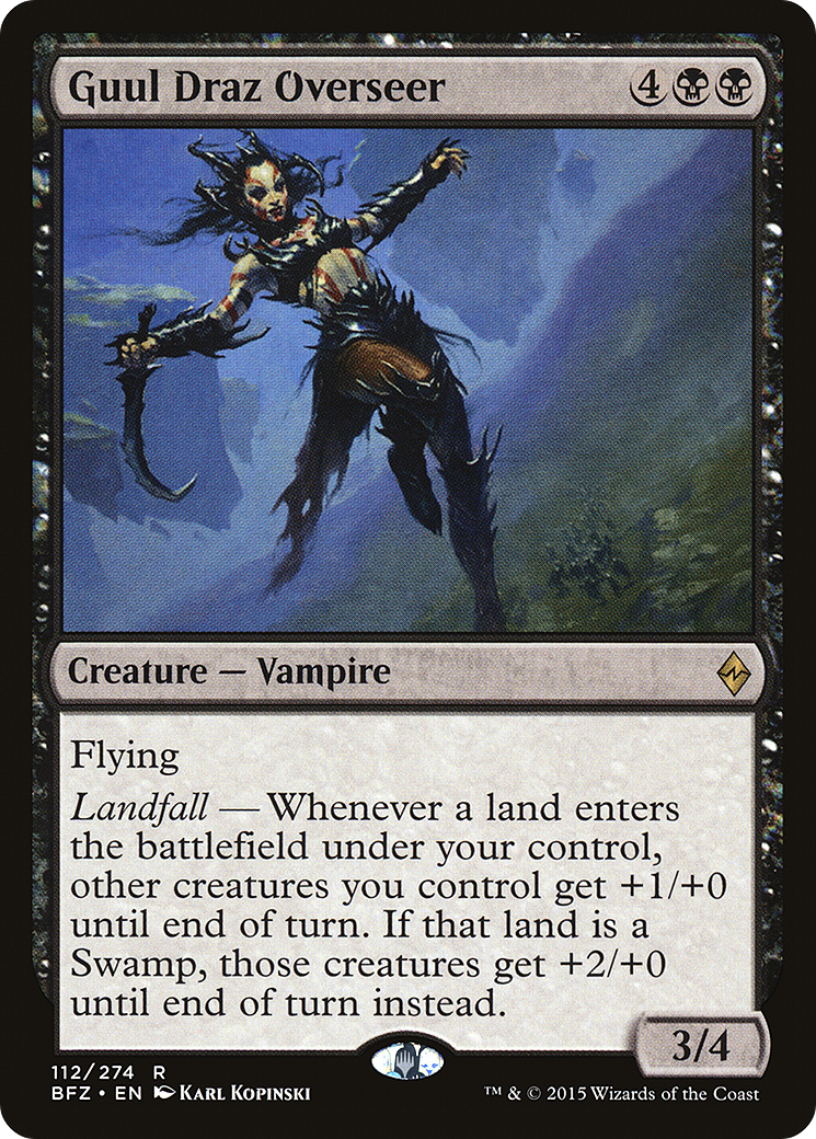 Magic: The Gathering - Guul Draz Overseer Foil - Battle for Zendikar