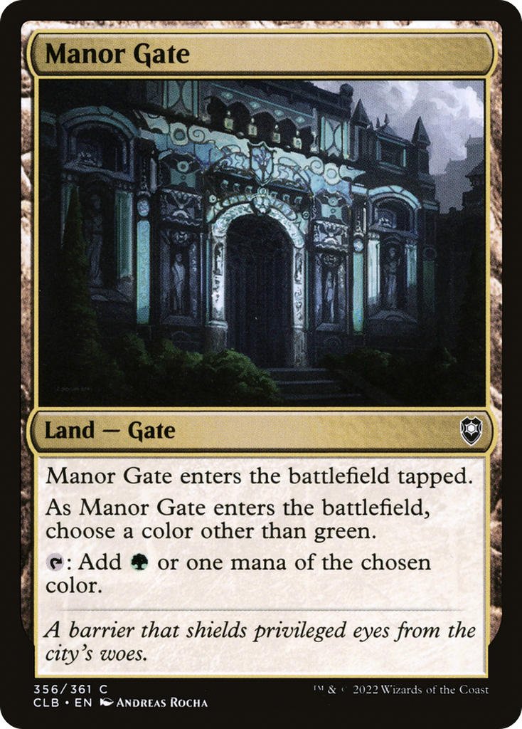 Magic: The Gathering - Manor Gate - Commander Legends: Battle for Baldur's Gate