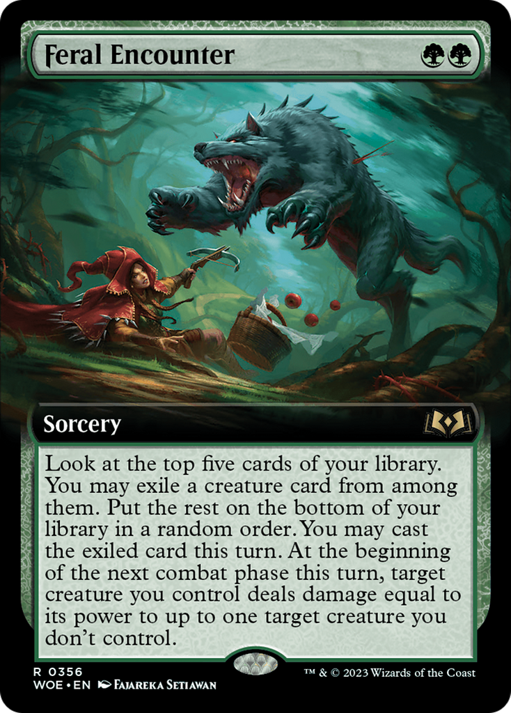 Magic: The Gathering - Feral Encounter Foil - Wilds of Eldraine