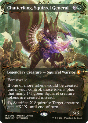 Magic: The Gathering - Chatterfang, Squirrel General Foil - Bloomburrow Commander