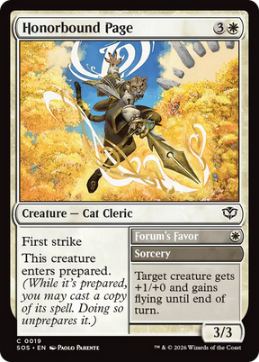 Magic: The Gathering - Honorbound Page // Forum's Favor - Secrets of Strixhaven