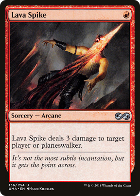 Magic: The Gathering - Lava Spike Foil - Ultimate Masters