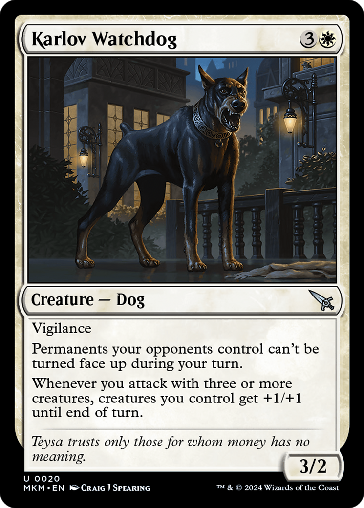 Magic: The Gathering - Karlov Watchdog - Murders at Karlov Manor