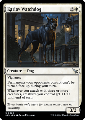 Magic: The Gathering - Karlov Watchdog Foil - Murders at Karlov Manor