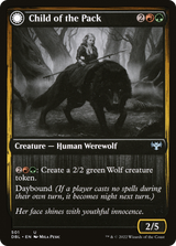 Magic: The Gathering - Child of the Pack // Savage Packmate Foil - Innistrad: Double Feature