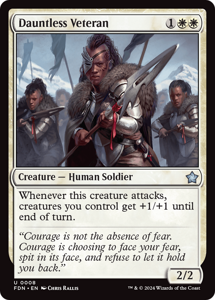 Magic: The Gathering - Dauntless Veteran - Foundations