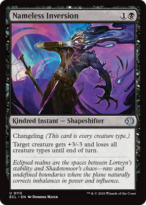 Magic: The Gathering - Nameless Inversion Foil - Lorwyn Eclipsed