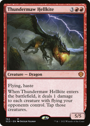 Magic: The Gathering - Thundermaw Hellkite - Starter Commander Decks