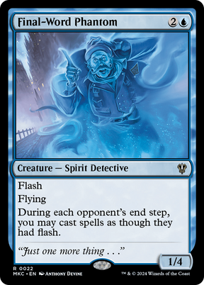 Magic: The Gathering - Final-Word Phantom - Murders at Karlov Manor Commander