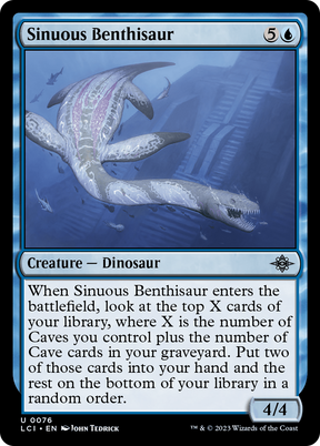 Magic: The Gathering - Sinuous Benthisaur Foil - The Lost Caverns of Ixalan