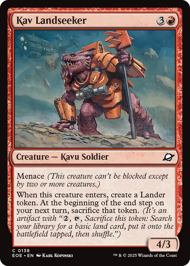 Magic: The Gathering - Kav Landseeker Foil - Edge of Eternities