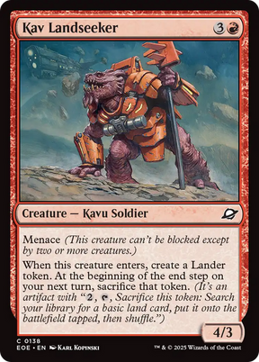 Magic: The Gathering - Kav Landseeker Foil - Edge of Eternities