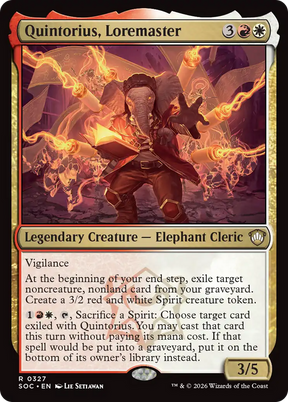 Magic: The Gathering - Quintorius, Loremaster - Secrets of Strixhaven Commander