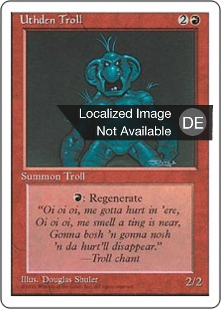 Magic: The Gathering - Uthden Troll - Fourth Edition